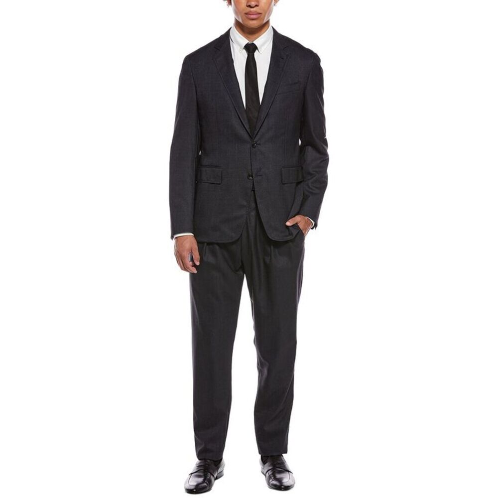Canali Mens 2Pc Wool-Blend Suit, Grey